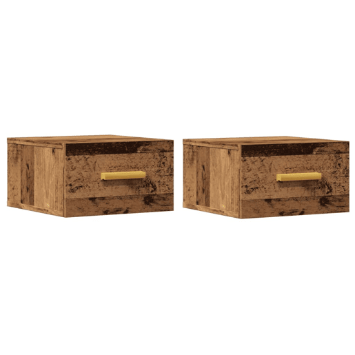 Soluna Home - Mesas de cabeceira Madeira 2 piezas 35 x 35 x 20 cm