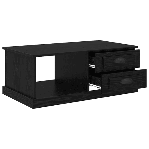 Mesa de Centro, Mesa baixa, com gaveta Carvalho Preto 90 x 50 x 35 cm