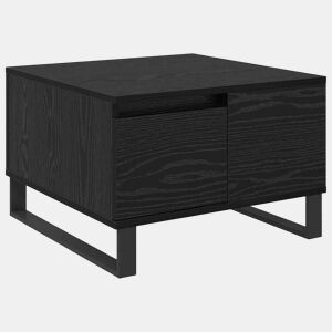 Mesa de Centro, Mesa baixa, com gaveta Carvalho Preto 55 x 55 x 36,5 cm