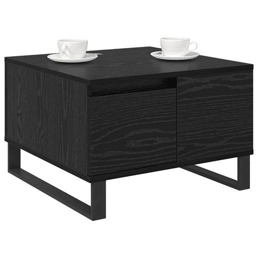 Mesa de Centro, Mesa baixa, com gaveta Carvalho Preto 55 x 55 x 36,5 cm