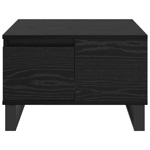 Mesa de Centro, Mesa baixa, com gaveta Carvalho Preto 55 x 55 x 36,5 cm