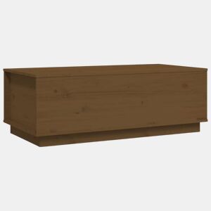 Mesa de Centro, Mesa baixa, 100x50x35 cm pinho maciço castanho mel