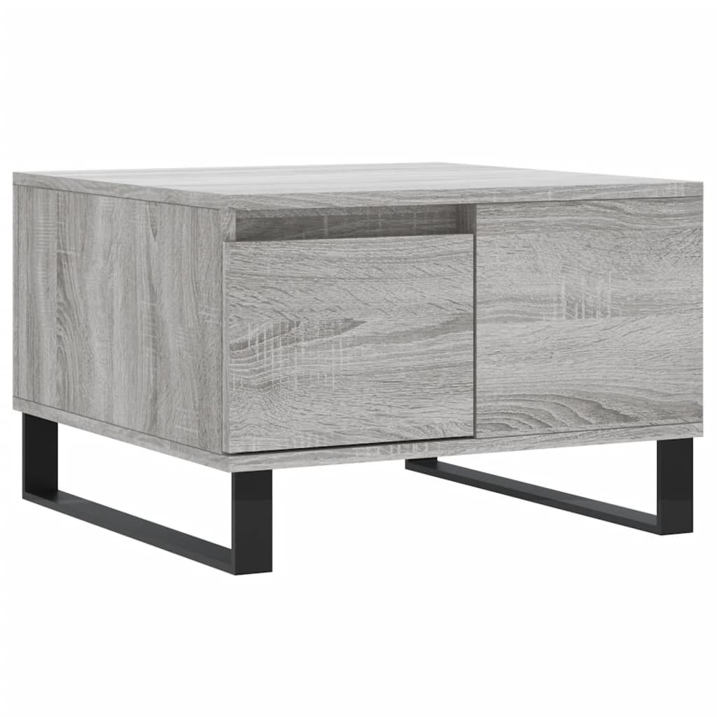 Mesa de café - mesa de centro madera contrachapada gris sonoma 55x55x36,5 cm