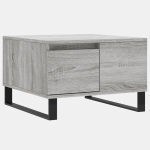 Mesa de Centro, Mesa baixa, 55x55x36,5 cm derivados de madeira cinza sonoma