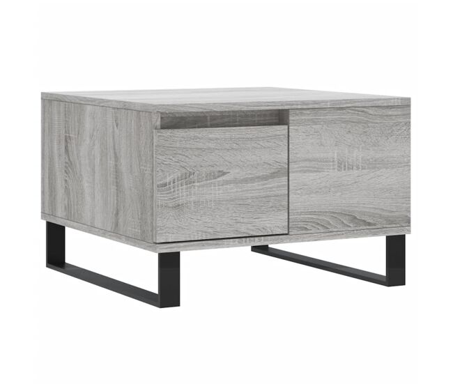 Mesa de café - mesa de centro madera contrachapada gris sonoma 55x55x36,5 cm