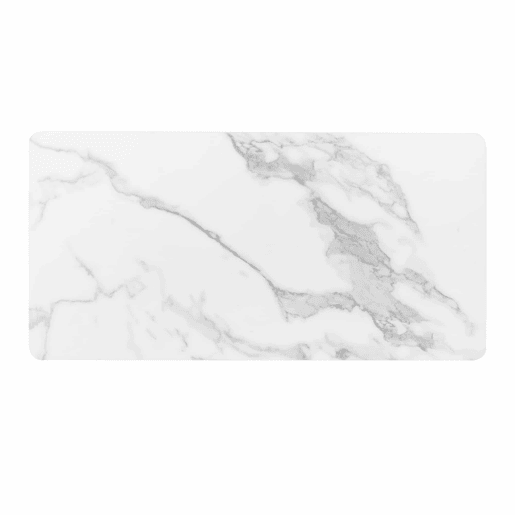 Mesa de centro escandinava - 2 gavetas e 2 portas - LED integrado - folheado a mármore - Branco Mesa de centro escandinava - 2 gavetas e 2 portas - LED integrado - folheado a mármore - Branco
