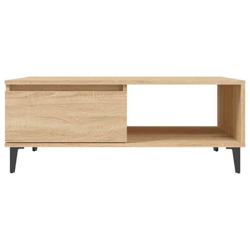 Mesa de Centro, Mesa baixa, 90x60x35 cm derivados de madeira carvalho sonoma