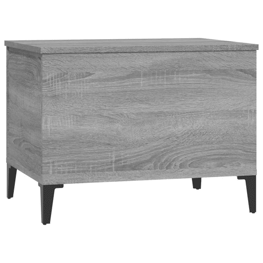 Mesa de Centro, Mesa baixa, 60x44,5x45 cm derivados de madeira cinza sonoma