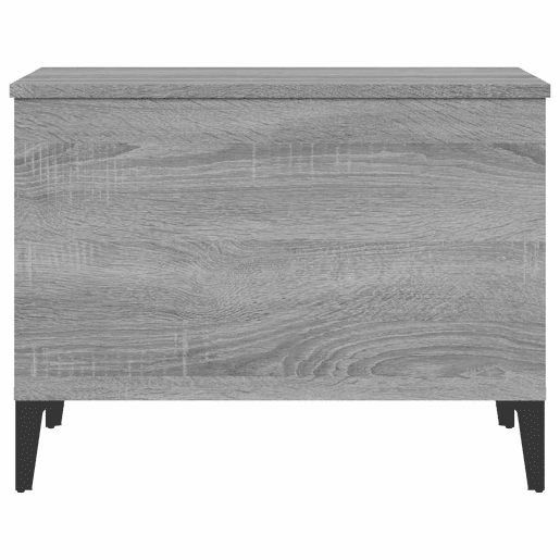 Mesa de Centro, Mesa baixa, 60x44,5x45 cm derivados de madeira cinza sonoma
