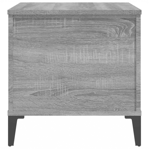 Mesa de Centro, Mesa baixa, 60x44,5x45 cm derivados de madeira cinza sonoma