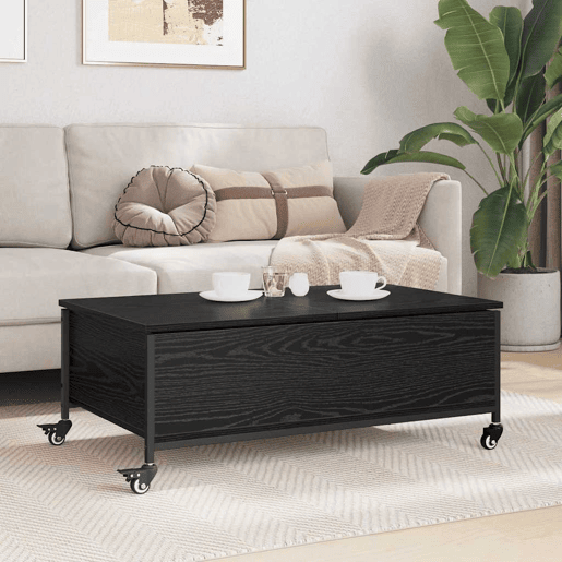 Mesa de Centro, Mesa baixa, Carvalho Preto 91 x 55 x 32 cm