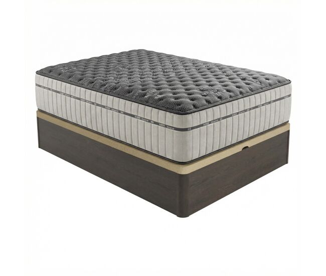 Pack colchón viscoelástico gala + canapé madera abatible 135x190 | montaje incluido | color wengué