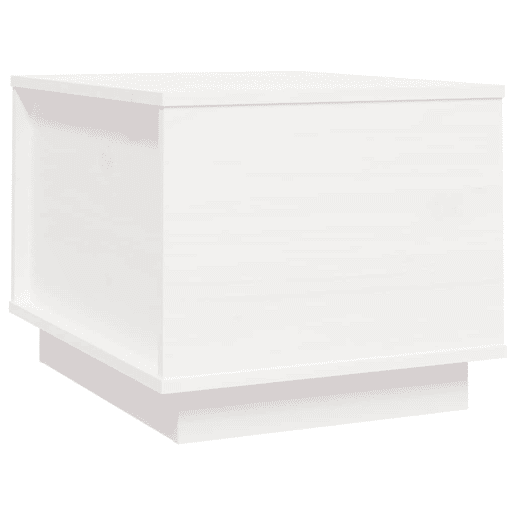 Mesa de Centro, Mesa baixa, 40x50x35 cm madeira de pinho maciça branco