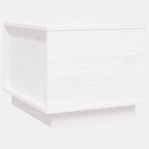 Mesa de Centro, Mesa baixa, 40x50x35 cm madeira de pinho maciça branco