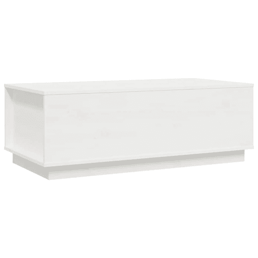 Mesa de Centro, Mesa baixa, 100x50x35 cm pinho maciço branco