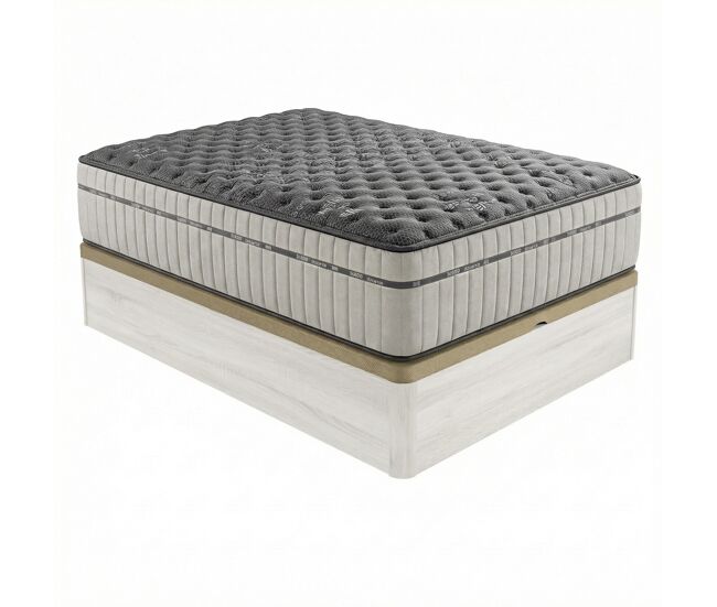 Pack colchón viscoelástico gala + canapé madera abatible 150x190 | montaje incluido | color polar
