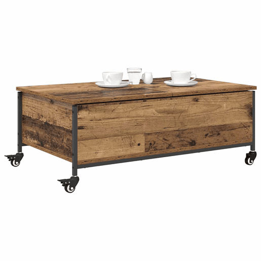 Mesa de Centro, Mesa baixa, Madeira Antiga 91 x 55 x 32 cm