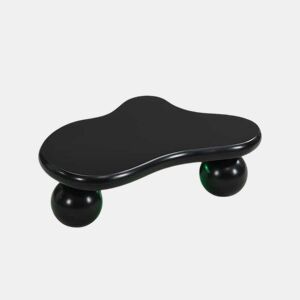 Mesa de centro em estilo nuvens - 16 cores disponíveis - Design em forma de nuvem, pernas redondas - Preto