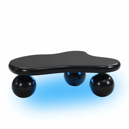 Mesa de centro em estilo nuvens - 16 cores disponíveis - Design em forma de nuvem, pernas redondas - Preto