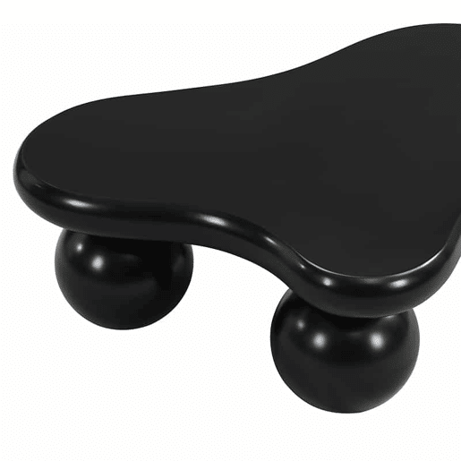 Mesa de centro em estilo nuvens - 16 cores disponíveis - Design em forma de nuvem, pernas redondas - Preto