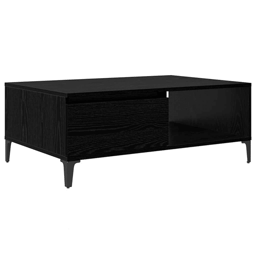 Mesa de Centro, Mesa baixa, Carvalho preto 90 x 60 x 35 cm