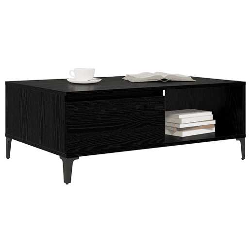 Mesa de Centro, Mesa baixa, Carvalho preto 90 x 60 x 35 cm
