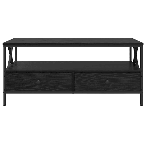 Mesa de Centro, Mesa baixa, with Drawer Carvalho preto 100 x 51 x 45 cm