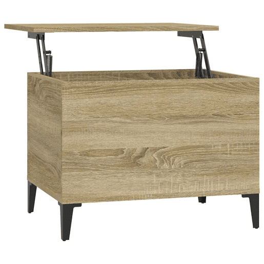 Mesa de Centro, Mesa baixa, 60x44,5x45 cm derivados madeira carvalho sonoma