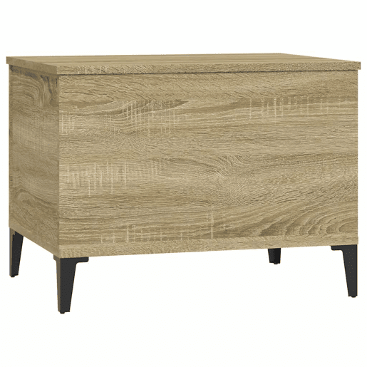 Mesa de Centro, Mesa baixa, 60x44,5x45 cm derivados madeira carvalho sonoma