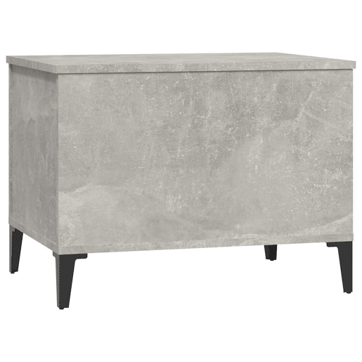 Mesa de Centro, Mesa baixa, 60x44,5x45 cm derivados madeira cinzento cimento