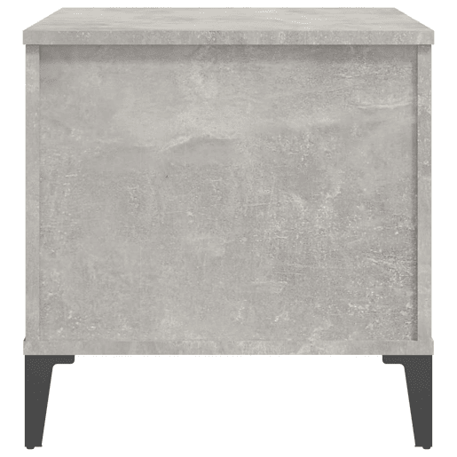 Mesa de Centro, Mesa baixa, 60x44,5x45 cm derivados madeira cinzento cimento