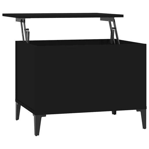 Mesa de Centro, Mesa baixa, 60x44,5x45 cm derivados de madeira preto
