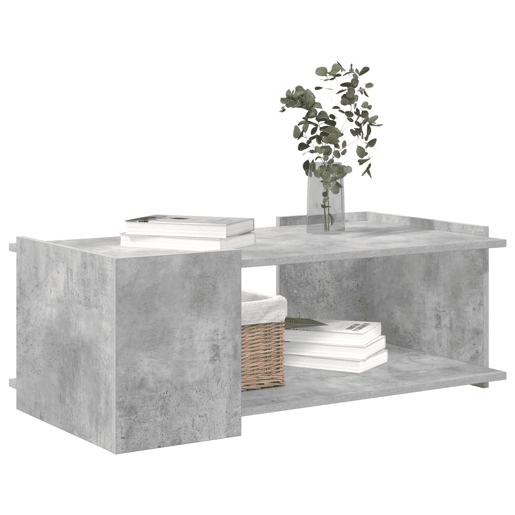 Mesa de Centro, Mesa baixa, Cinzento Cimento 90 x 50 x 33 cm