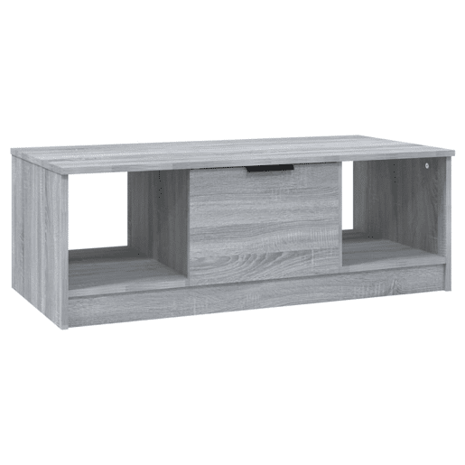 Mesa de Centro, Mesa baixa, 102x50x36cm derivados de madeira cinzento sonoma