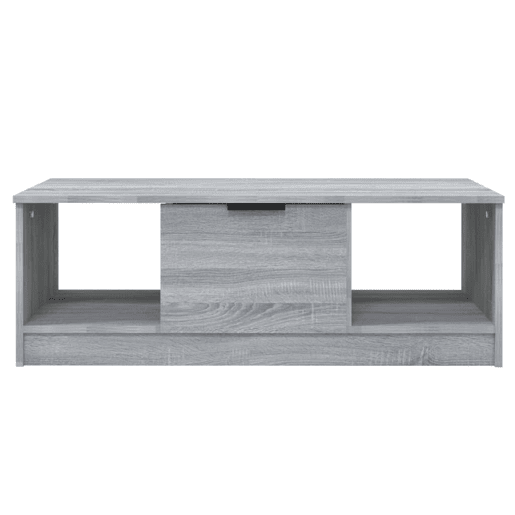 Mesa de Centro, Mesa baixa, 102x50x36cm derivados de madeira cinzento sonoma