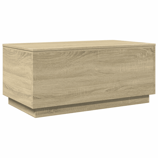 Mesa de Centro, Mesa baixa, com luzes LED 90x50x40 cm carvalho sonoma