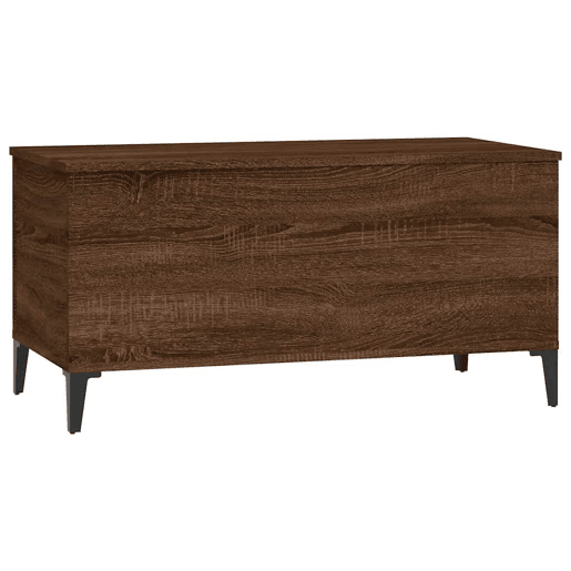 Mesa de Centro, Mesa baixa, 90x44,5x45 cm derivados madeira carvalho castanho