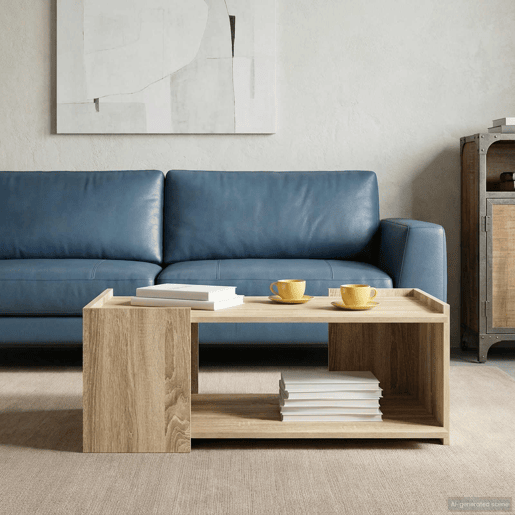 Mesa de Centro, Mesa baixa, Carvalho Sonoma 90 x 50 x 33 cm