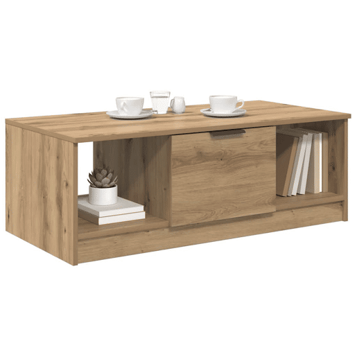 Mesa de Centro, Mesa baixa, com gaveta Carvalho Artesanal 102 x 50 x 36cm