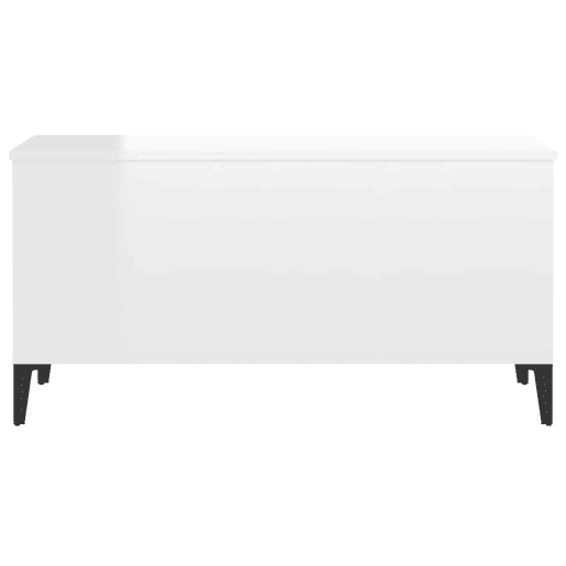 Mesa de Centro, Mesa baixa, 90x44,5x45 cm derivados de madeira branco brilhante