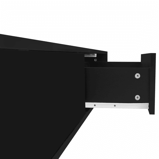 Mesa de centro moderna 115 x 55 x 34 cm - 2 gavetas, iluminação LED, capacidade para 30 kg - Preto Mesa de centro moderna 115 x 55 x 34 cm - 2 gavetas, iluminação LED, capacidade para 30 kg - Preto