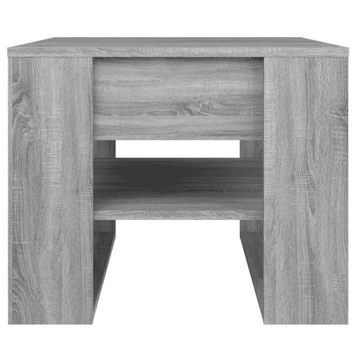 Mesa de Centro, Mesa baixa, 55,5x55x45 cm derivados de madeira sonoma cinzento