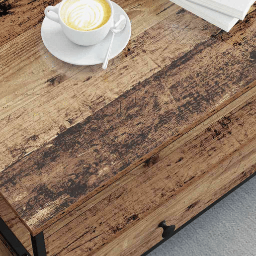 Mesa de Centro, Mesa baixa, with Drawer Madeira antiga 100 x 51 x 45 cm