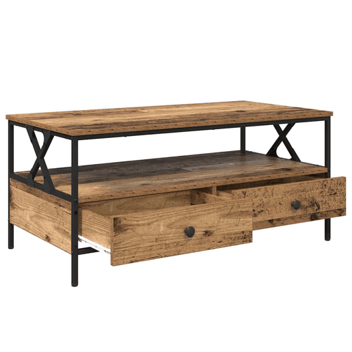 Mesa de Centro, Mesa baixa, with Drawer Madeira antiga 100 x 51 x 45 cm