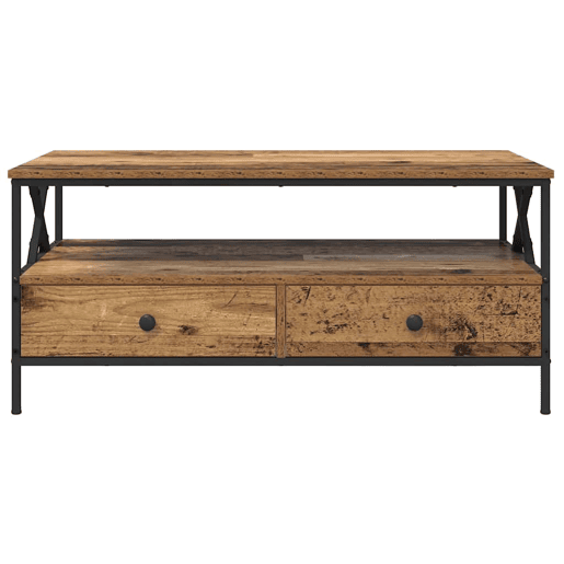 Mesa de Centro, Mesa baixa, with Drawer Madeira antiga 100 x 51 x 45 cm