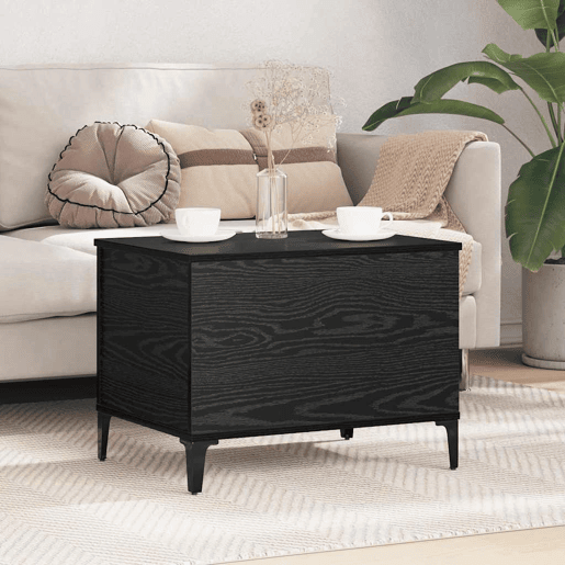 Mesa de Centro, Mesa baixa, Carvalho Preto 60 x 44,5 x 45 cm