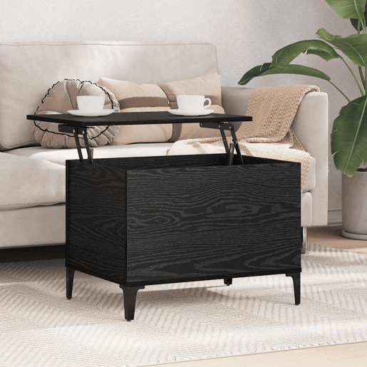 Mesa de Centro, Mesa baixa, Carvalho Preto 60 x 44,5 x 45 cm