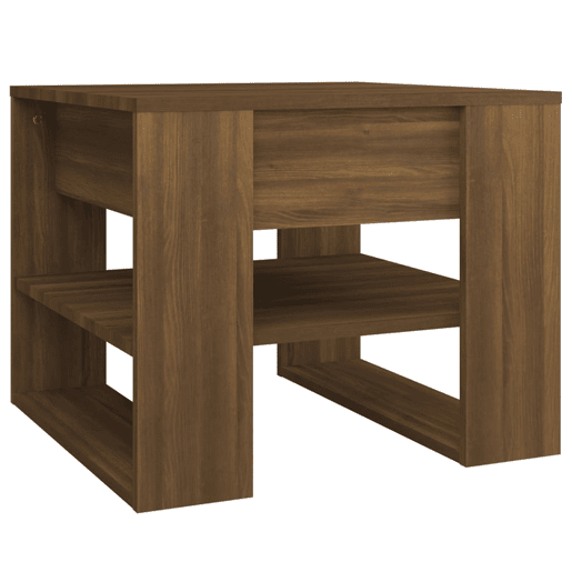 Mesa de Centro, Mesa baixa, 55,5x55x45 cm derivados de madeira carvalho fumado