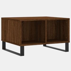 Mesa de Centro, Mesa baixa, 60x50x36,5cm derivados madeira carvalho castanho
