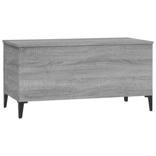 Mesa de Centro, Mesa baixa, 90x44,5x45 cm derivados de madeira cinza sonoma